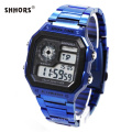 Shhors 0300B Men Digital Wristwatches Silicone Sports Watches Fashion Waterproof Watch